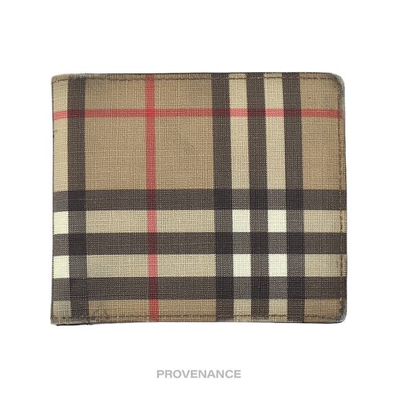 🔴 Burberry Bifold Wallet - Nova Check - Picture 1 of 8